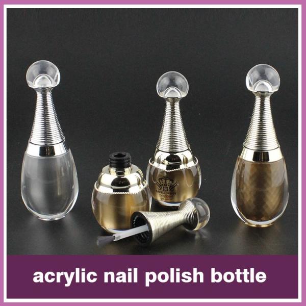 10ml transparent thick bottom glass roller metal ball bottle for perfume oil