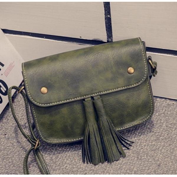 2016 new female fringed shoulder bag Miss Han Banchao handbag PU bag diagonal package