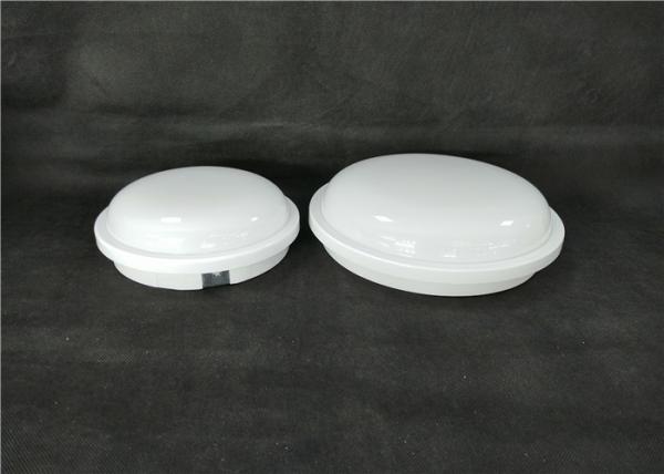 SMD 2835 Metal Bulkhead Lights , 15W 20W Round Plastic Bathroom Wall Lights