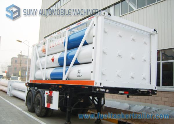 High Performance 12 Tubes Containe CNG Tank Trailer ISO11120 / BV