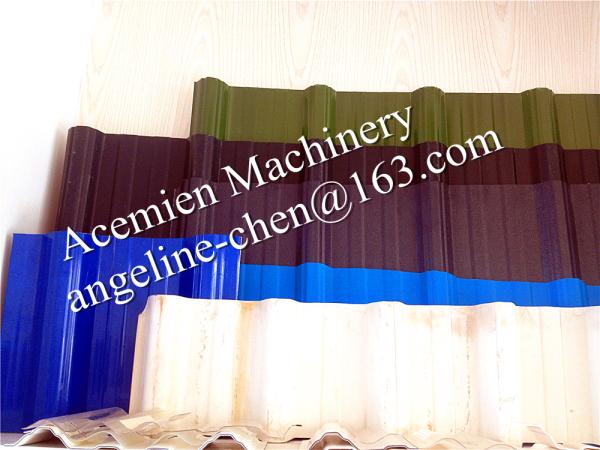 plastic PVC+ASA/PMMA  composite roof tile roofing panel forming machine production line