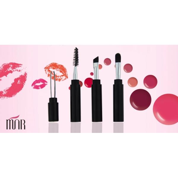 Black Travel Pencil Liner Makeup Lip Brush Cosmetic Makeup Brush Set