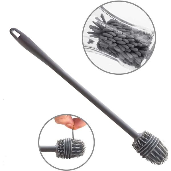 55g Silicone Bottle Brush Cleaning Brush for Hand Washing Water Bottles and Glassware