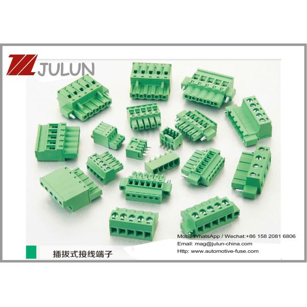 パネルの固定ナイロンPA66ハウジングとのLC10N-5.08プラグイン可能なターミナル2EDG-5.08