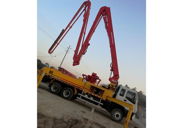 38 Meter Used Truck Concrete Pump , Putzmeister Boom Pump 140m3/H 265KW
