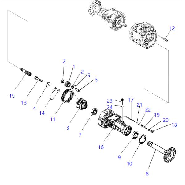 423-22-32662 423-22-32660 423-22-32661 Transporteur KOMATSU Pièces détachées pour excavatrice pour WA380-6