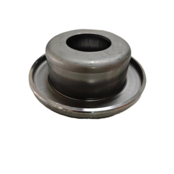 Roller accessory bearing housing turnup end cap with one-piece molding process