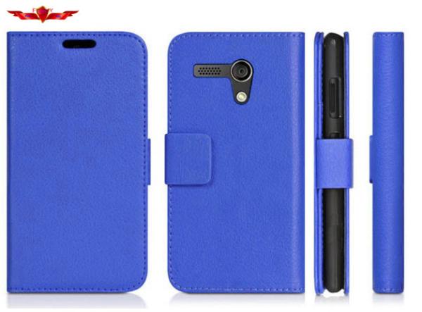 MOTO G PU Cover Card Holder Wallet Leather Cases Accurate Holes Magnetic Buckle Design