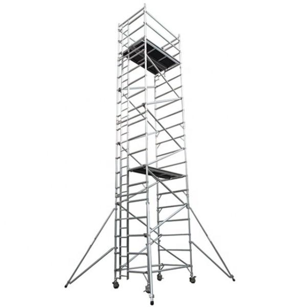 Tour d' échafaudage en aluminium léger, échafaudage en aluminium polyvalent cadre H