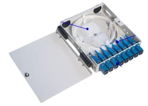 Mini Wall Mounting Box Clamshell FTTD / FTTH Optic Termination Box DSL