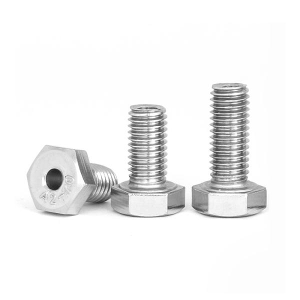 Stainless Steel Hollow Bolt With Hole Banjo Bolt And Nut Screw Automotive Fasteners Hex Head