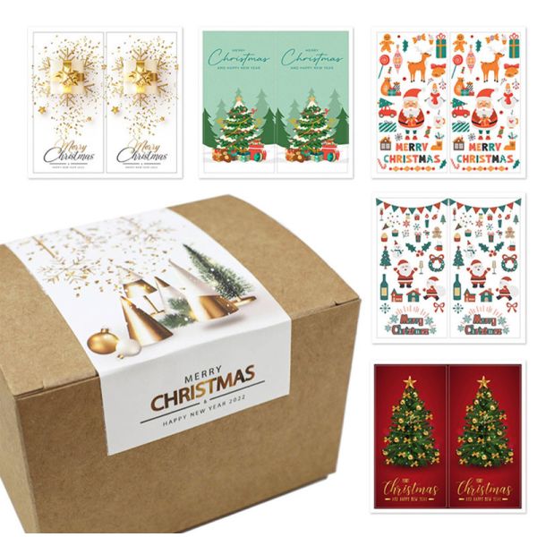 Personalised 2022 Christmas Box Sealing Sticker Removable Printable Labels