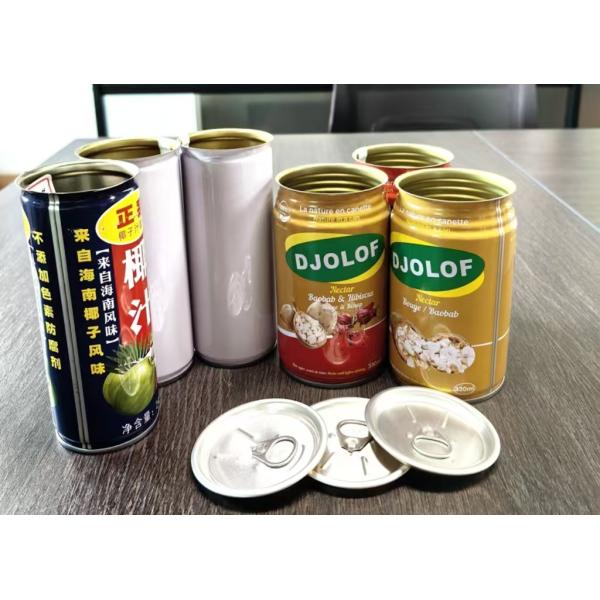 310ml , 250ml Metal Can Beverage Tin Can Packed For Juice , Orange