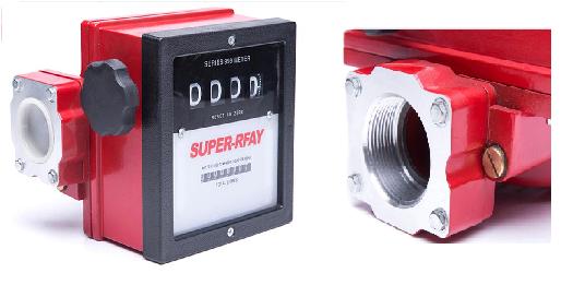 YDPFM-2 MECHANICAL FUEL FLOW METER  4 DIGITS  INSTALLED ON FUEL TRANSFER PUMPS