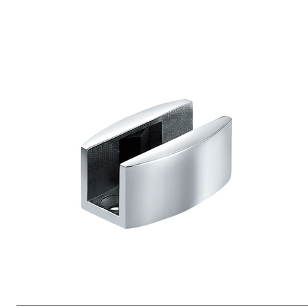 Glass Sliding Door Seriers floor guide GL-008, stainless steel 304, finishing satin, for bathroom door