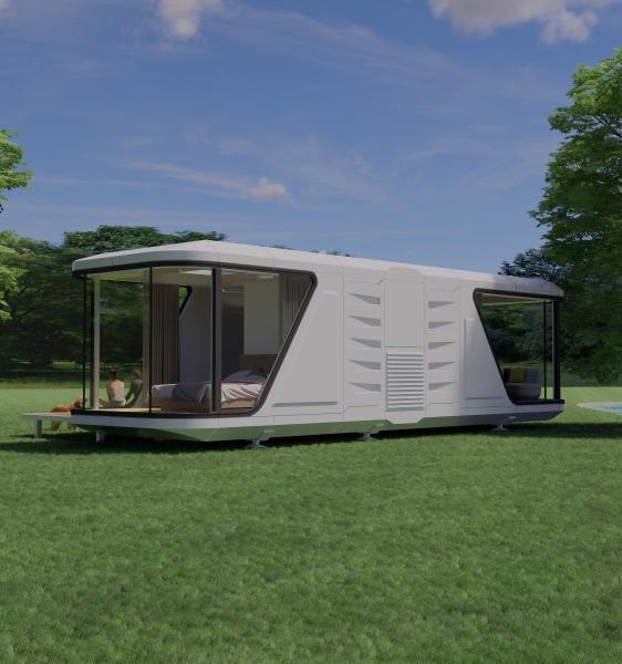 Luxury Prefabricated Mobile Capsule House with Intelligent Access Control
