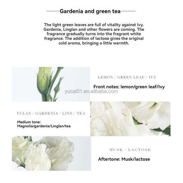 Natural Gardenia Floral Water Eau de Toilette Tea Scented Body Spray for Women