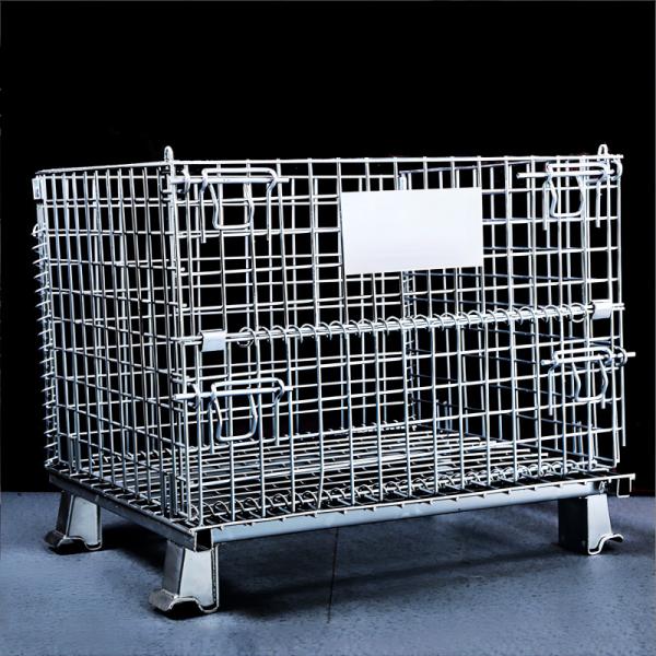 Heavy Duty Welded Steel Mesh Storage Cage Industrial Wire Mesh Baskets