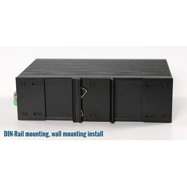 Outdoor Fiber Optic Network Switch 4 1000M SFP FX Ports + 8 10/100/1000M TX Ports