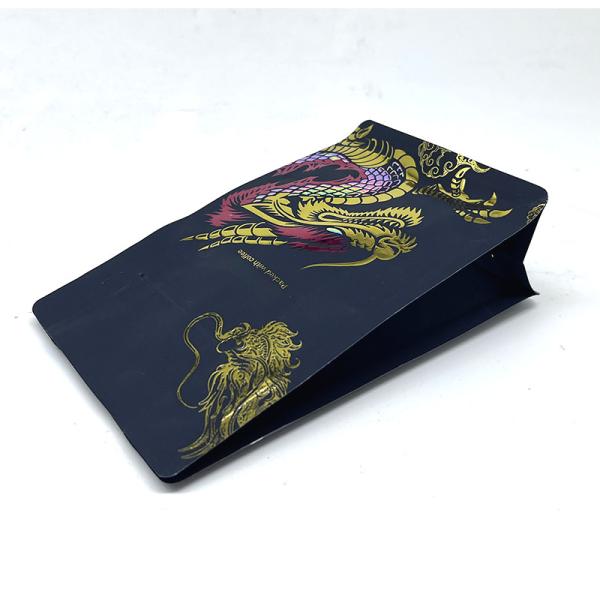 Print colored aluminum foil lined aluminium foil paper pouch for kebab food bag