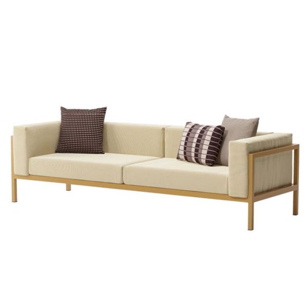Outdoor Sofa Courtyard Terrace Three Person Leisure Living Room Leisure Aluminum Alloy Sofa Set