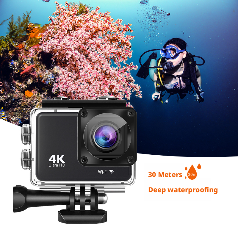 Vlogger gopro Action Camera Waterproof 4K Panoramic Shooting 170° Wide Angle