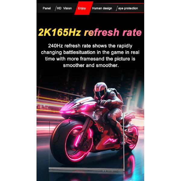 Monitor LED para juegos de PC de 27 pulgadas 144Hz 165Hz 180Hz 200Hz 240Hz Nano IPS Puerto DP Soporte ajustable