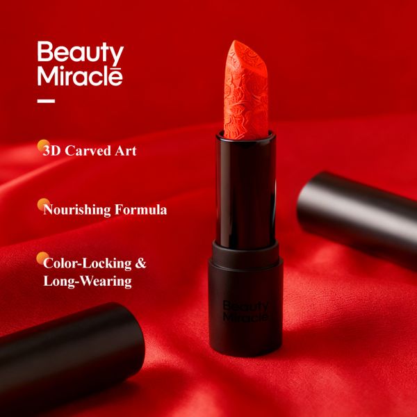 Hot Selling Sculpted Matte Lipstick Satin  Velvet Stick Vegan Moisturizing Lip Balm Cosmetics