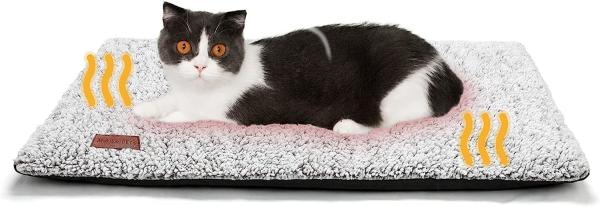Self Warming Dog Bed Mat, Soft Plush Pet Sleeping Pad for Dog Cats, Winter Pet Blanket for Dog Bed, Couch, Sofa, Car