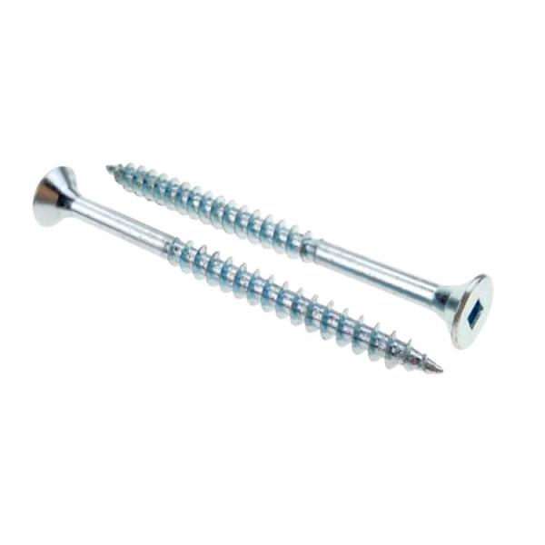 Square Drive Custom Fasteners Robertson Wood Screws Flat Head Galvanized Twinfast
