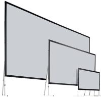 Écran portatif extérieur rapide de projecteur d'écran de projection de pli de 300 pouces avec le cas de vol