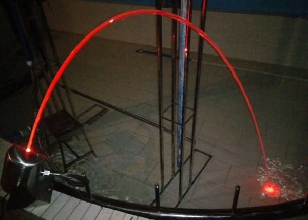 Luzes de aço inoxidável laminares de Jet Fountain With 3w RGB da água 2000L/H