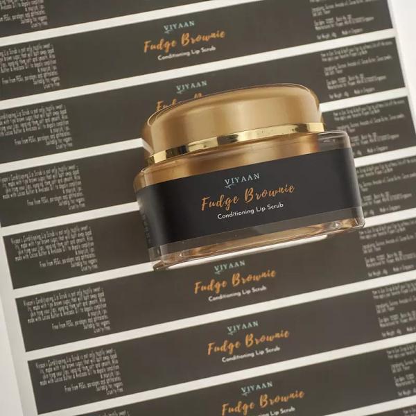 Deluxe Gold Foil Self Adhesive Sticker Cosmetic Label For Glass Drip Bottle