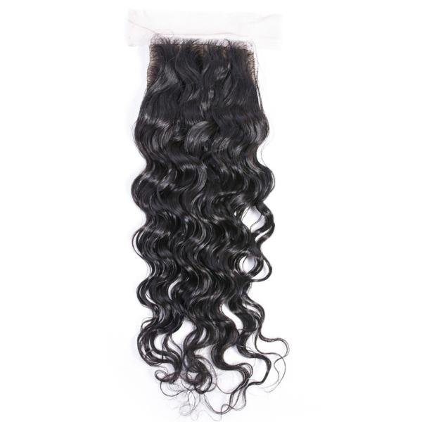 Brazilian 4x4 Silk Base Closure Water Wave Silk Base Lace Frontal Closure