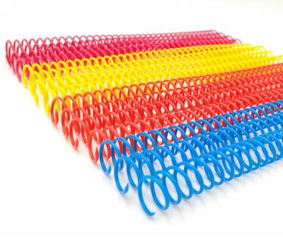 2 bobina espiral plástica Eco-amigável colorida de Matetrials da caixa A4 para o emperramento de livro