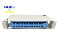 Tableau de connexion des fibres de support de FTTB, plateau d'épissure de tableau de connexions de la manière Cat6 du terminal 2U 24