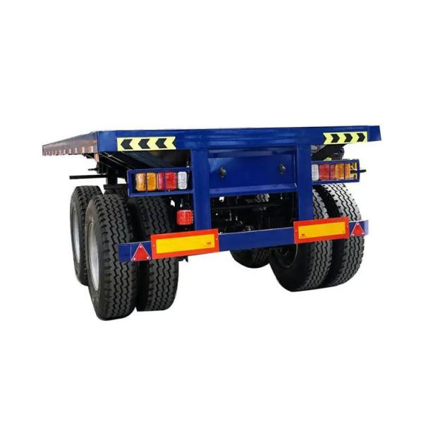 Steel Platform 40ft Flatbed Trailer with Gooseneck and Fuwa/BPW Axles in High Demand