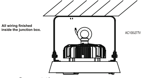 150W Commercial LED High Bay Lighting Waterproof