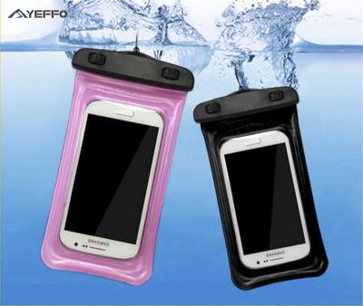 Sac imperméable de camping de l'ABS IPX8 de PVC flottant la poche imperméable de téléphone