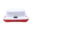PVC Inflatable Beach Cooler 0.40mm Inflatable Outdoor Furniture White Red