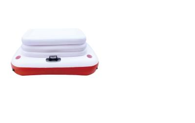 Da mobília exterior inflável inflável do refrigerador 0.40mm da praia do PVC vermelho branco