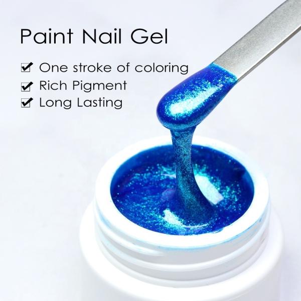 Cure time LED Lamp 30s Pure Glitter UV Gel Nail Polish Set Soak Off DIY Paint Nails Design Custom Nail Art Painting Gel