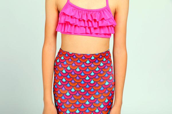 Realistic Swimmable Mermaid Tails , Girls Mermaid Tail Swimsuit 3 - 14 Year Old