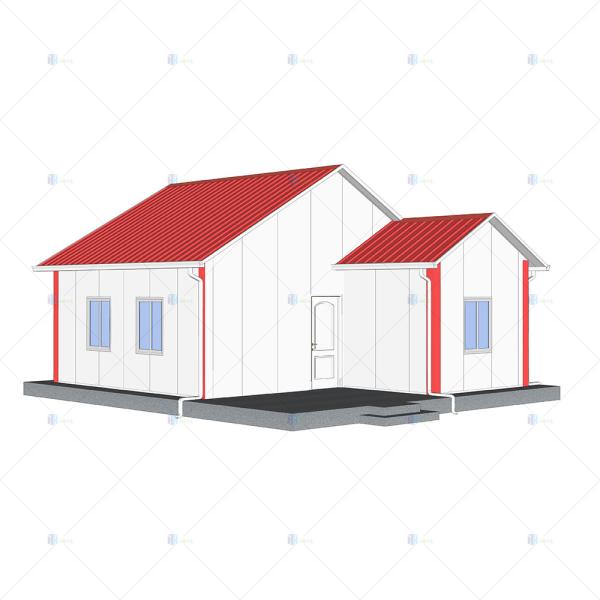 Heya-2B02-A China 2 room sandwich panel house ready made prefabricated house