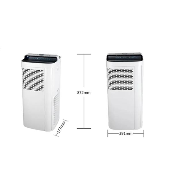 Homefish Grande cobertura Purificador múltiplo Purificador de ar HEPA Filtros de carbono LED Display de qualidade do ar Purificador de saída lateral duplo
