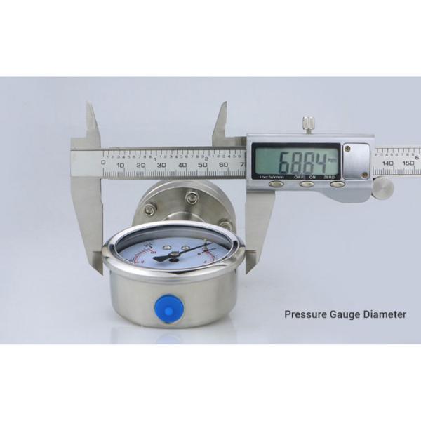 2.5 Precision Pressure Gauge with ZG1/4 Threaded Connection Diaphragm Seal Manometer