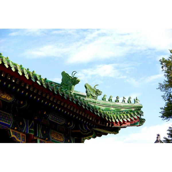 Крыша мечети китайская орнаментирует плитки Ридж глины павильона сада дракона декоративные