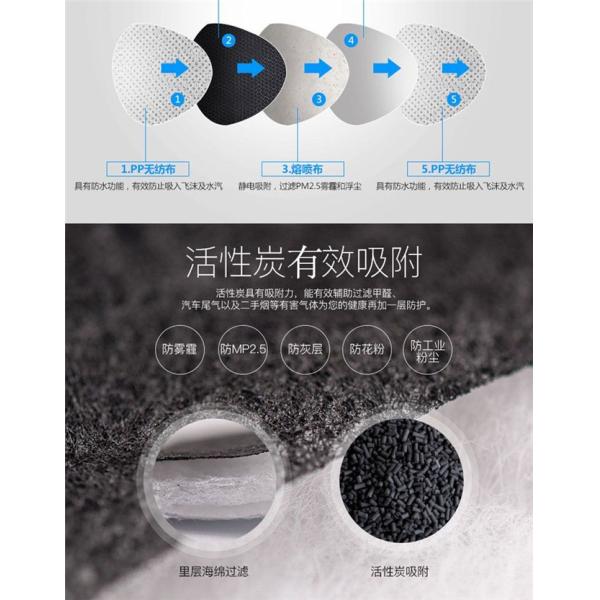 Non Irritating Adult N95 Face Mask Disposable Particulate Respirator With Fillter