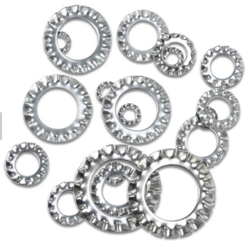 Stainless Steel Countersunk Serrated Lock Washer / External Tooth Lock Washer DIN6798V