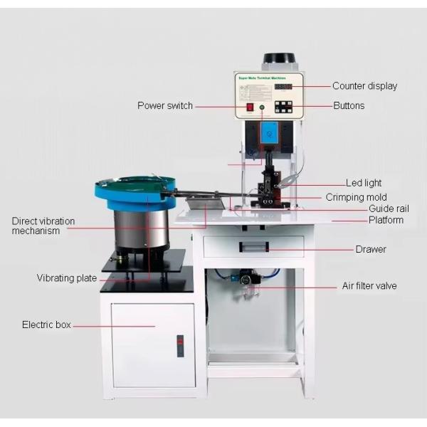 16a Schuko Simi Automatic Plug Insert Crimping Machines
